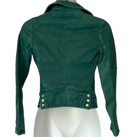 Blank NYC Teal Moto Jacket Size S - Picture 5 of 9